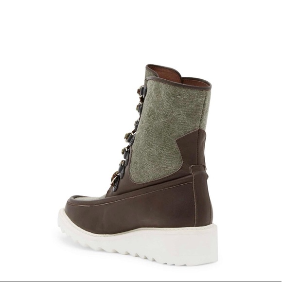 Free People Fallon Hiker Boot Green New NWT - Picture 5 of 8